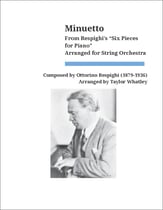 Minuetto Orchestra sheet music cover